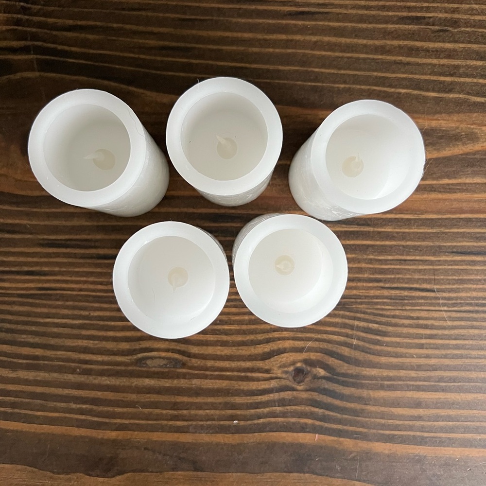 Elegant White LED Flameless Candles